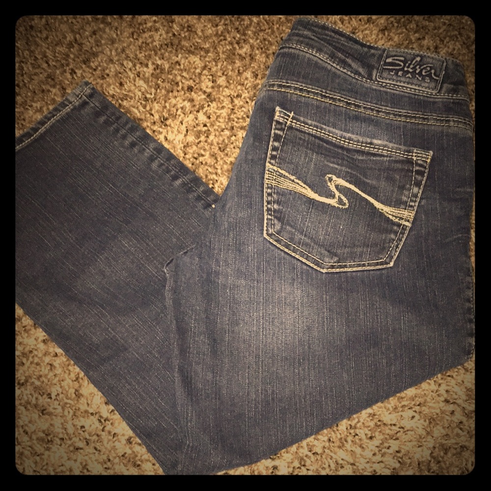 Silver Capri jeans